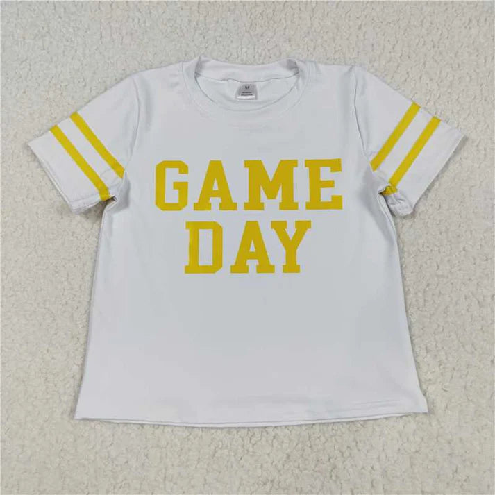 9.4 Sibling Baby Girls Game Day Yoga Active Team Tee Shirts Tops