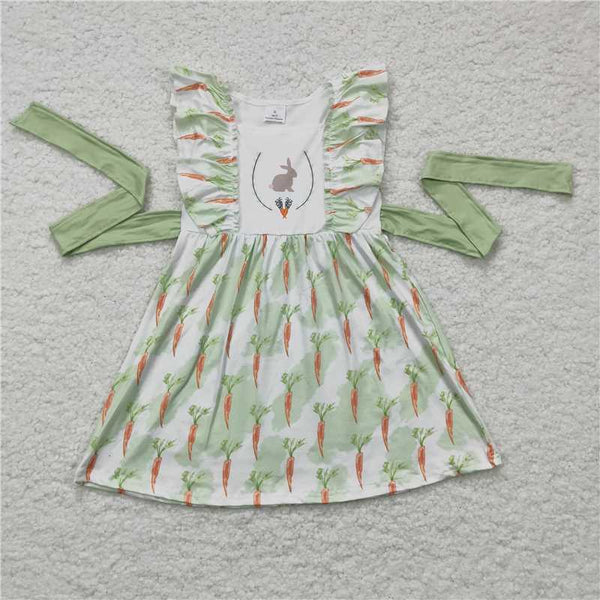 Sibling Boys Baby Girls Rabbit Easter Carrots Rompers Dresses Suits