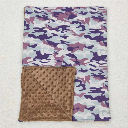 3.10 Baby Toddler Children Hunting Sibling Camo Minky Blankets