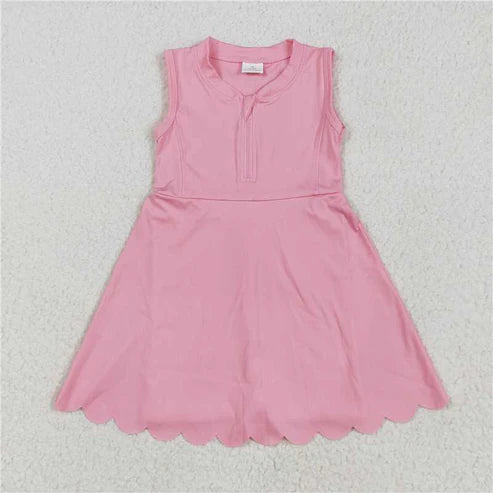 5.21 Sibling Baby Girls Yoga Zip Active Wear Skort Knee Length Dresses