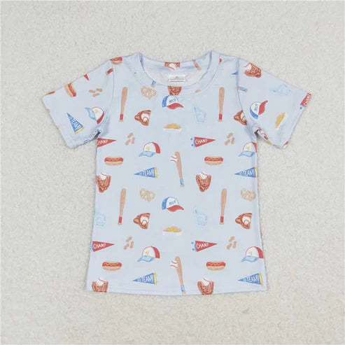 Sibling Boys Baby Girls Baseball Short Sleeve Tee Shirts Tops