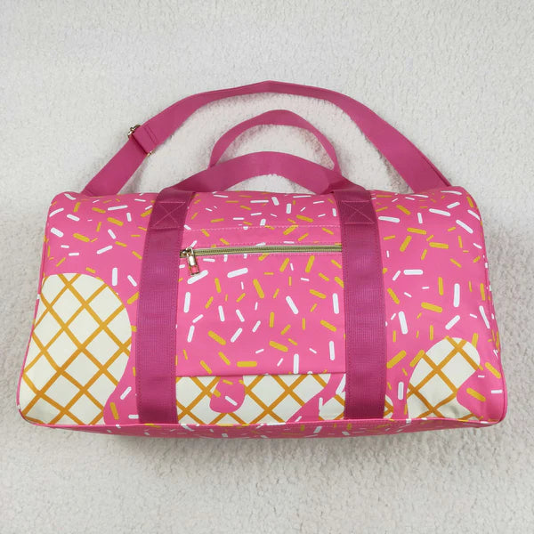 5.27 Sibling Pink Ice Cream Drip Zipper Gym Bags Lunch Box