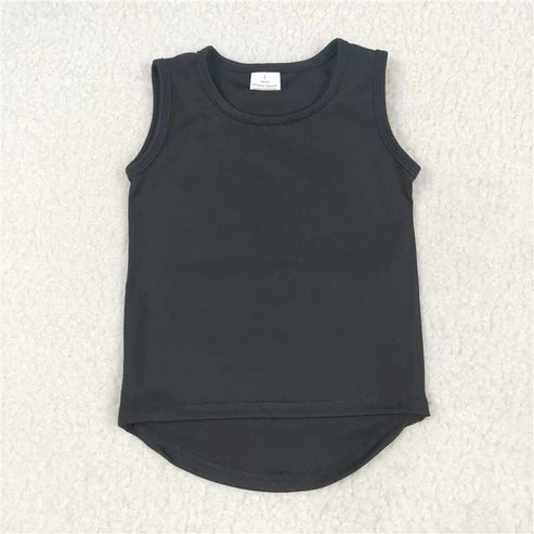 6.2 Sibling (1-4) Baby Girls Sleeveless Colorful Yoga Vests Top