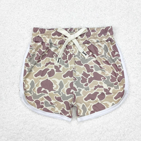 6.13 Sibling 4 Colors Baby Girls Summer Camo Plaid Shorts Bottoms