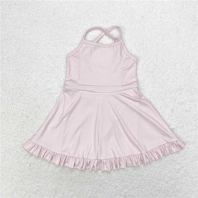 L-3.6 Baby Girls Sibling Knit Knee Length Active Wear Athletic Dresses