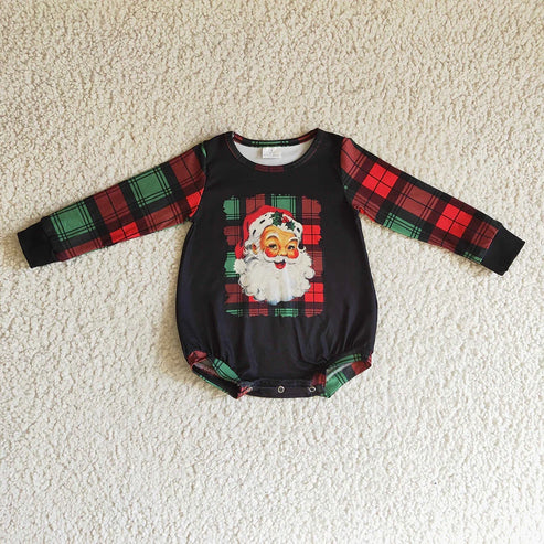 5.21 Sibling Baby Kids Christmas Santa Long Sleeves Rompers