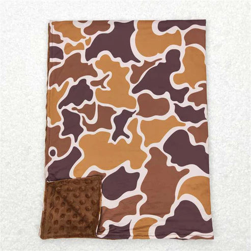 3.10 Baby Toddler Children Hunting Sibling Camo Minky Blankets