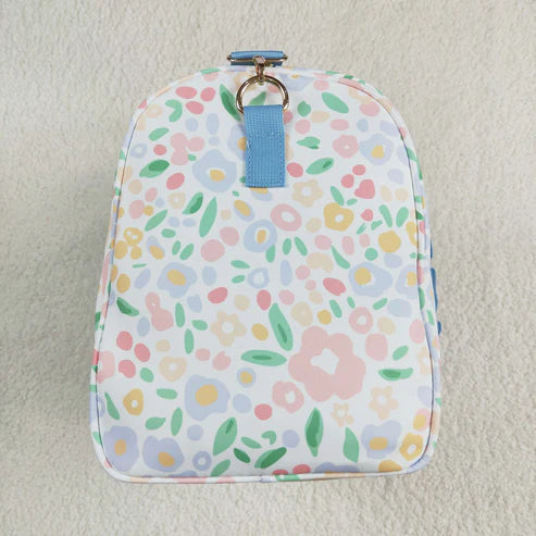 4.28 BA0292 Blue Ruffle Colorful Leopard Print Gym Duffle Bag