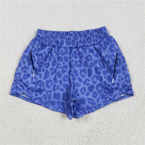 5.21 Sibling Baby Girls Leopard Yoga Athletic Shorts Bottoms