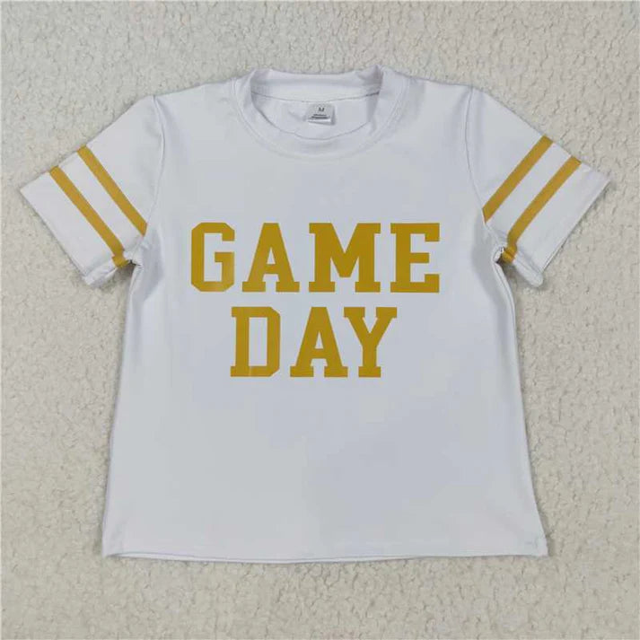 9.4 Sibling Baby Girls Game Day Yoga Active Team Tee Shirts Tops