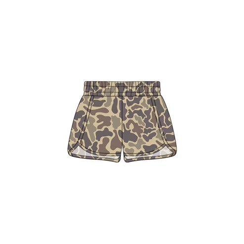 7.18 SS0373 Baby Girls Brown Camo Summer Shorts Bottoms Preorder
