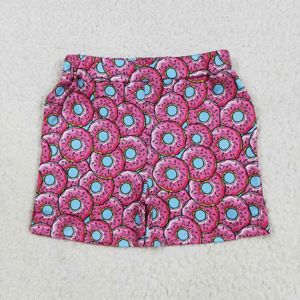 7.25 SS0632 Baby Girls Pink Donuts Summer Shorts Bottom