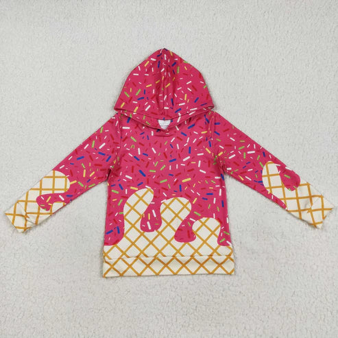7.24 BT1271 Baby Boys Pink Long Sleeves Team Hoodies Top