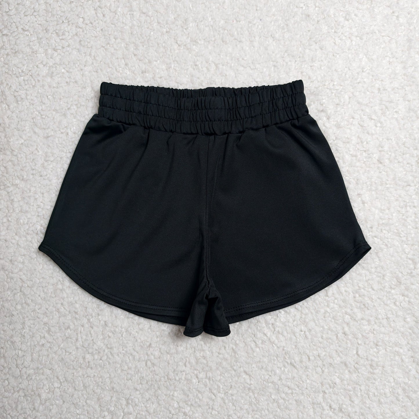 SS0896 Kids Baby Girls Black Yoga Active Sport Shorts Bottom