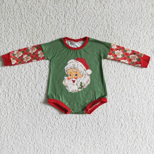 5.21 Sibling Baby Kids Christmas Santa Long Sleeves Rompers