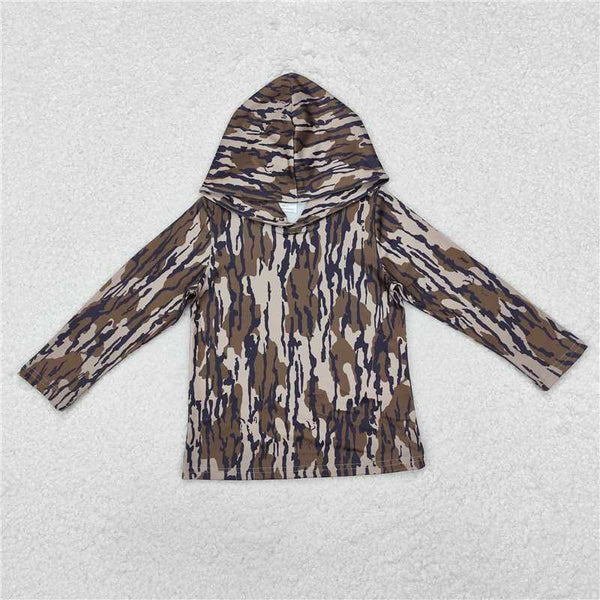 3.19 Sibling Baby Boys Camouflage Hooded Long Sleeve Tee Shirts Tops