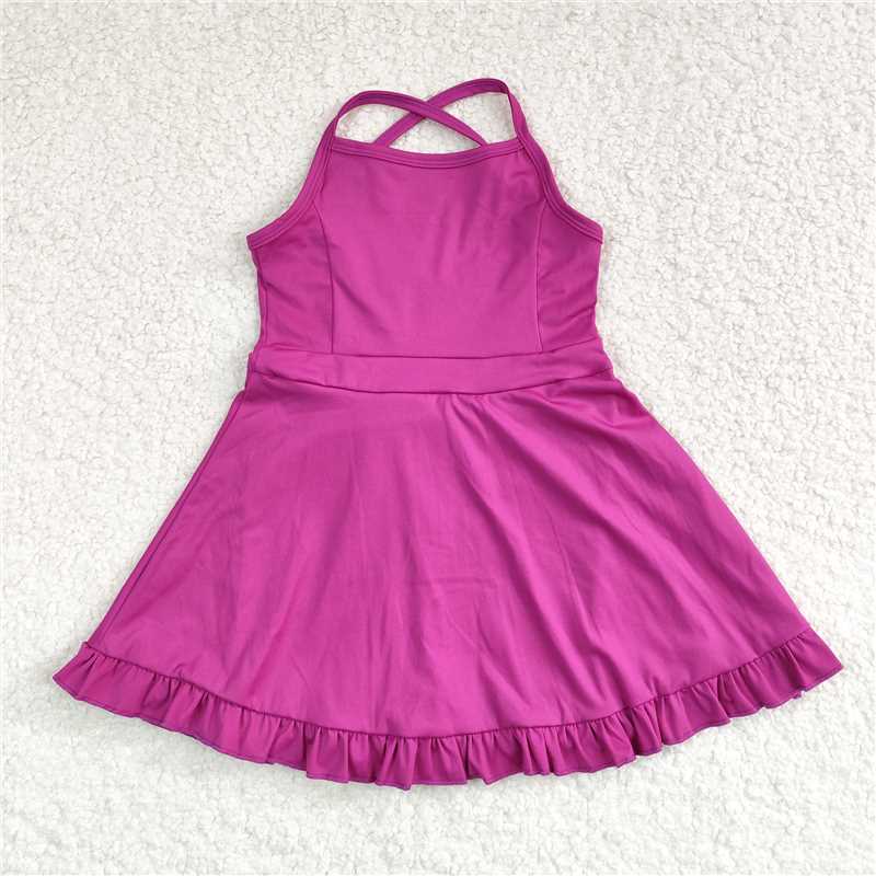 L-3.6 Baby Girls Sibling Knit Knee Length Active Wear Athletic Dresses