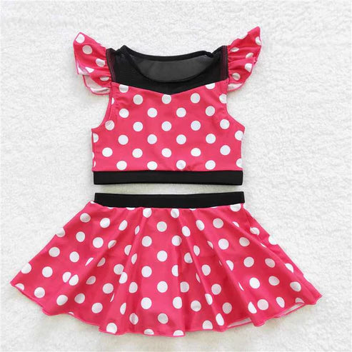4.2 7 Colors Baby Girls Princess Two Pieces Beach Wear Swimsuits