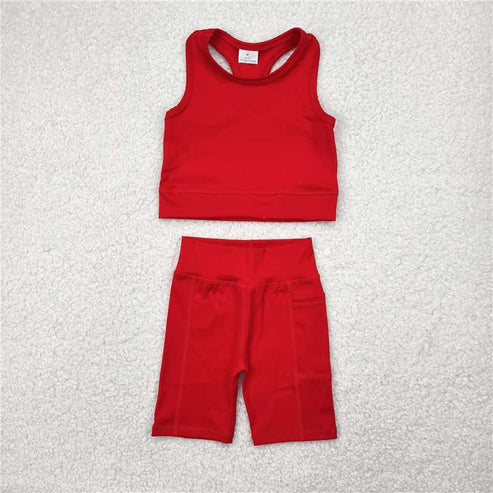 5.3 Sibling Baby Girls Athletic Active Wear Top Shorts Clothes Sets