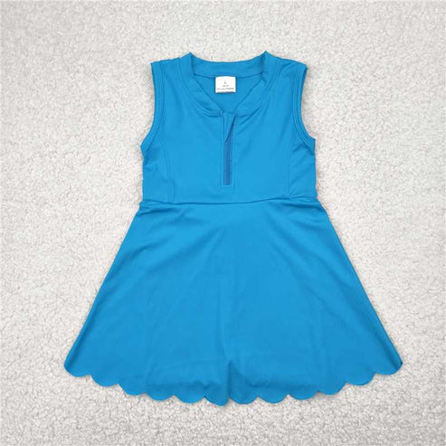 5.21 Sibling Baby Girls Yoga Zip Active Wear Skort Knee Length Dresses