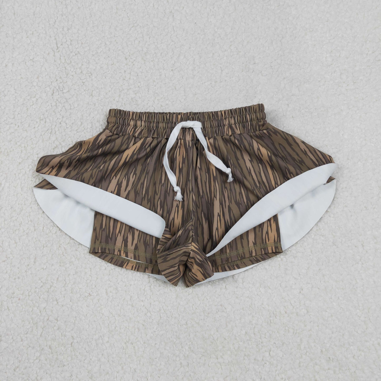 Sibling Baby girls clothes and adult clothes yoga camouflage kids shorts and adult shorts