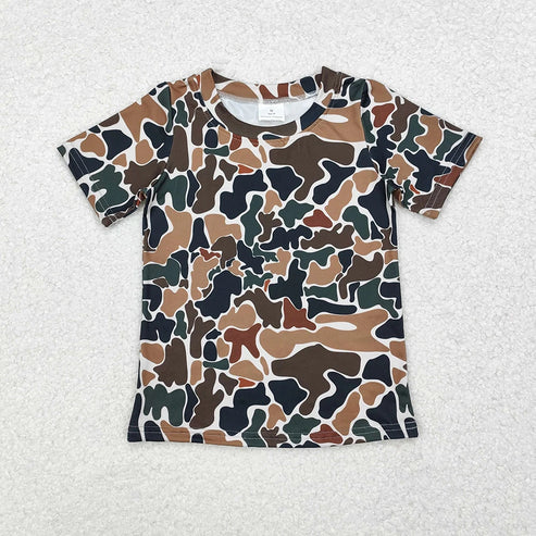 5.10 Sibling Baby Boys Camouflage Hunting Short Sleeve Tee Shirts Tops