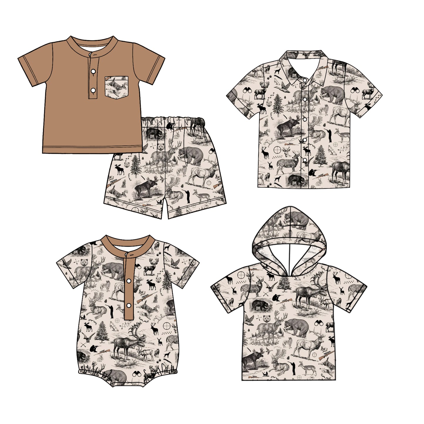 26.1.19 Custom MOQ:3 or 5 pcs each design milk silk Sibling baby boy clothes short sleeve shorts sets and tops 2 and romper