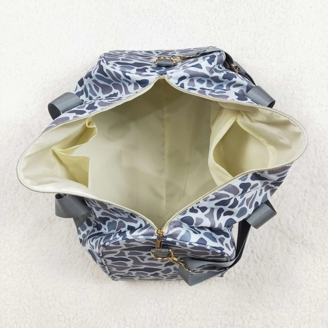 BA0262 Tote Bag Camouflage Gray Gym Bag Handbag