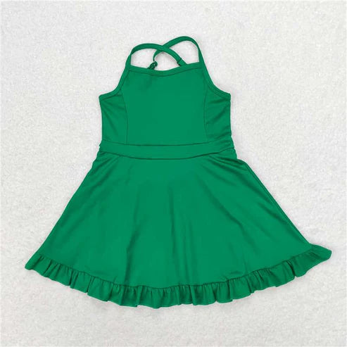 6.26 Sibling Baby Girls Knit Knee Length Active Wear Athletic Dresses