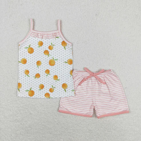 6.26Sibling Baby Girls Straps Floral Top Shorts Summer Clothes Sets