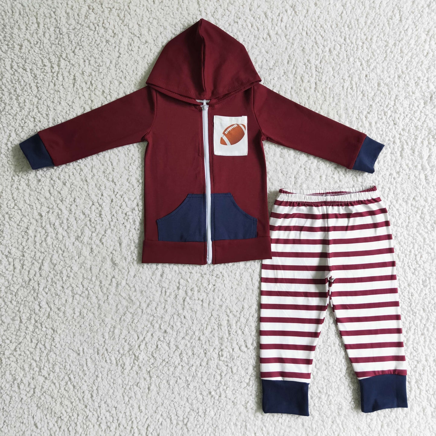 BLP0093 boys outfit long sleeve and long pants with a hat