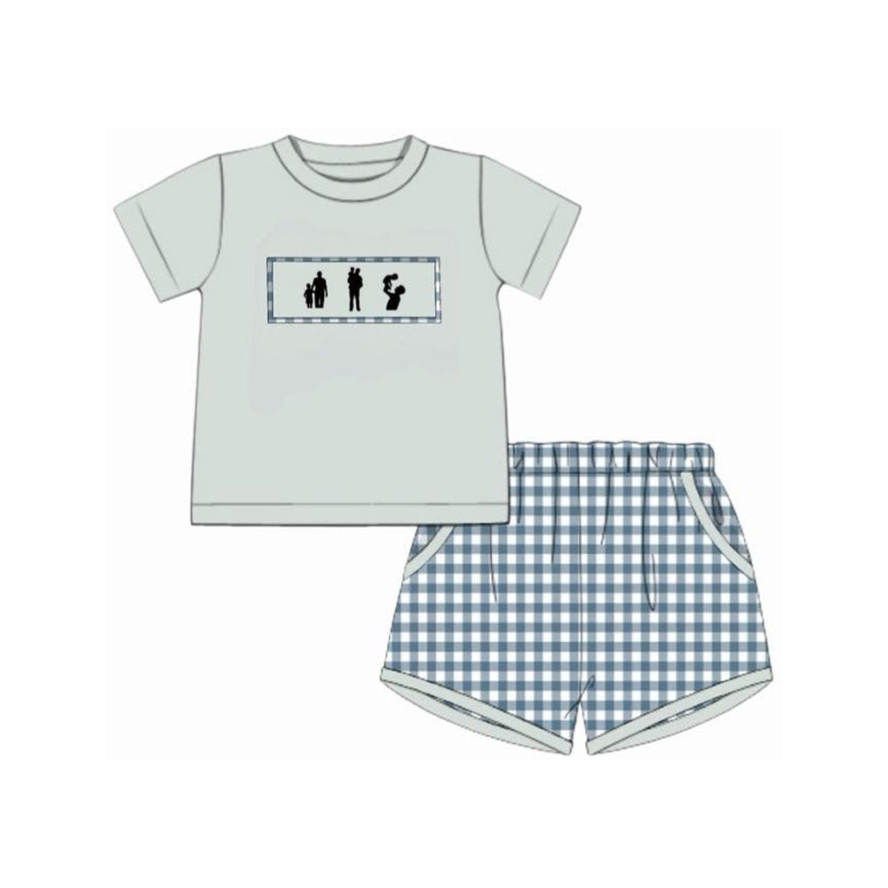 Pre-order no moq BSSO1868 pre-order baby boy clothes summer short sleeve shorts sets-26.1.10
