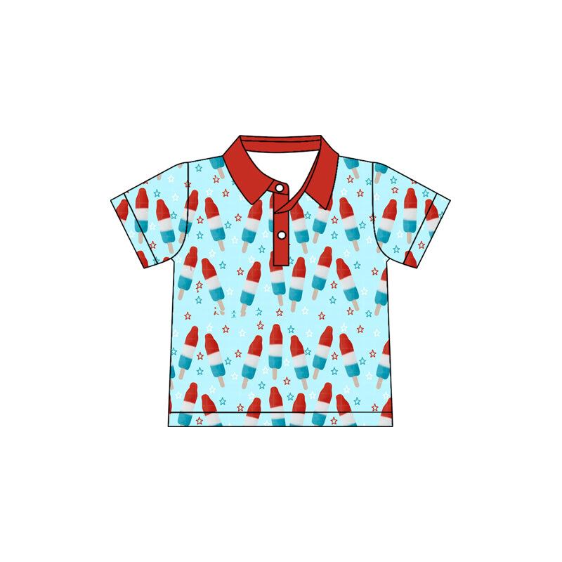 Pre-order no moq BT1702 pre-order baby boy clothes summer short sleeve top-26.1.14