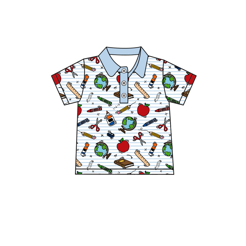 Pre-order no moq BT1719 pre-order baby boy clothes summer short sleeve top-26.1.24