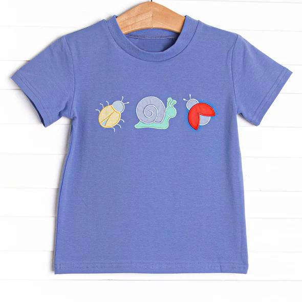 BT1725 Preorder Baby Boy Short Sleeve Ladybirds Snails T-shirts Top