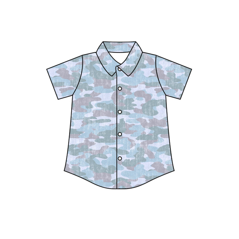 BT1743 Preorder Baby Boy Southern Camo Button Shirts Top