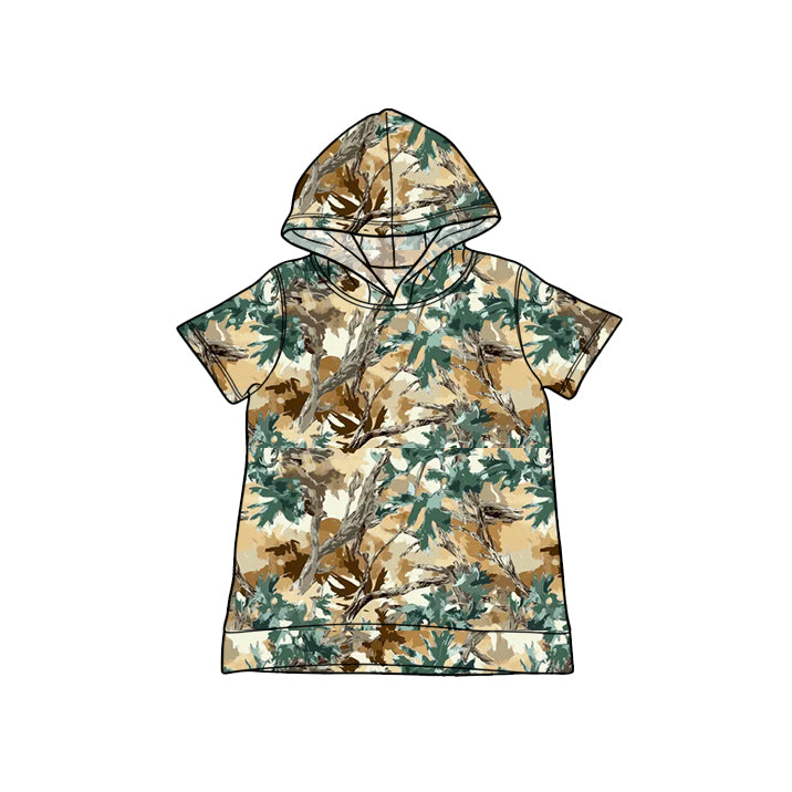 BT1751 Preorder Baby Boy Southern Green Leaves Camo Hoodies Top