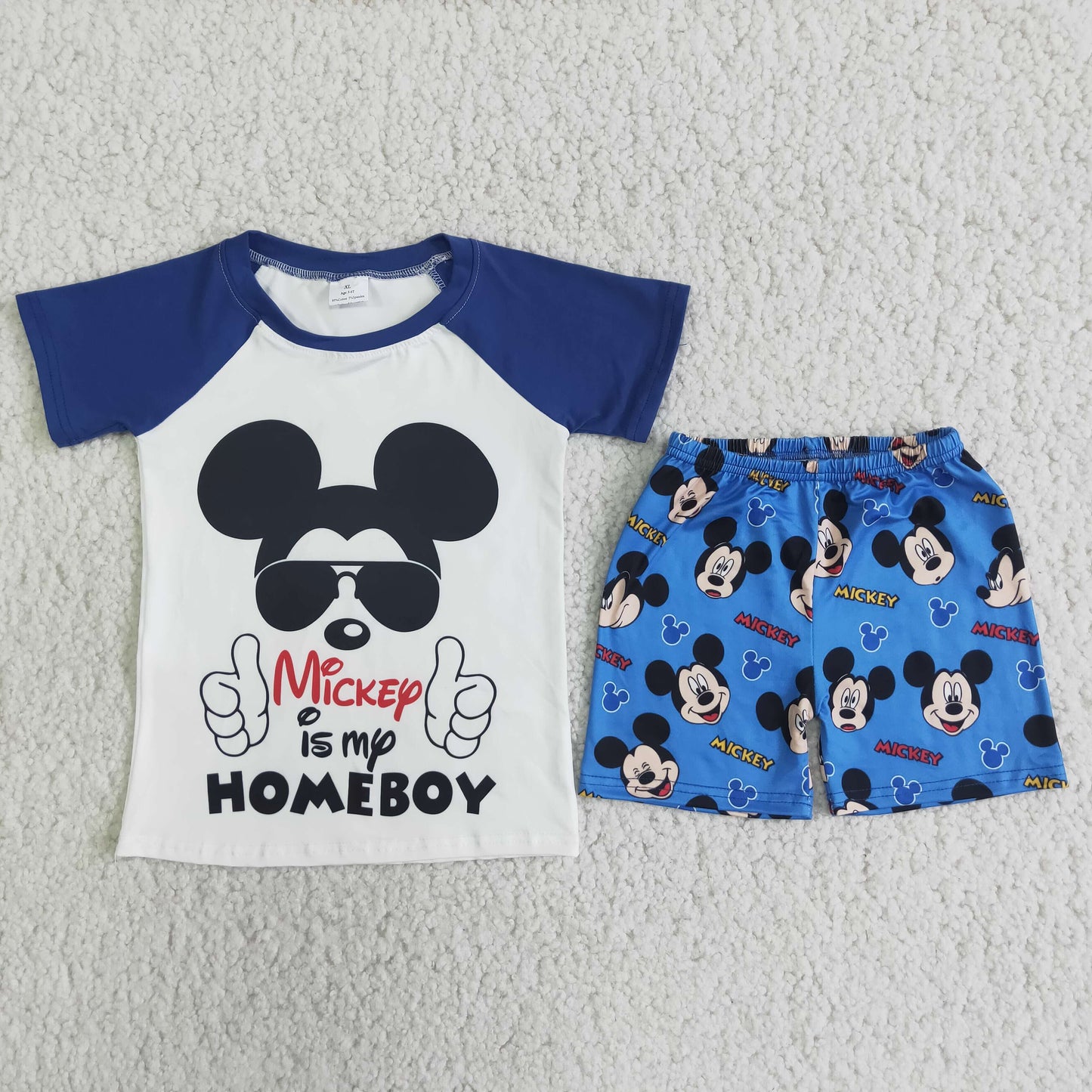 D7-13 Baby Boy Blue Short Sets