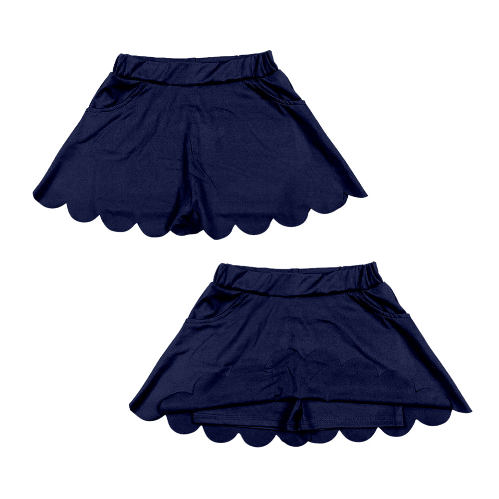 Pre-order no moq GLK0236 baby girls clothes summer yoga navy blue skirts-26.1.17