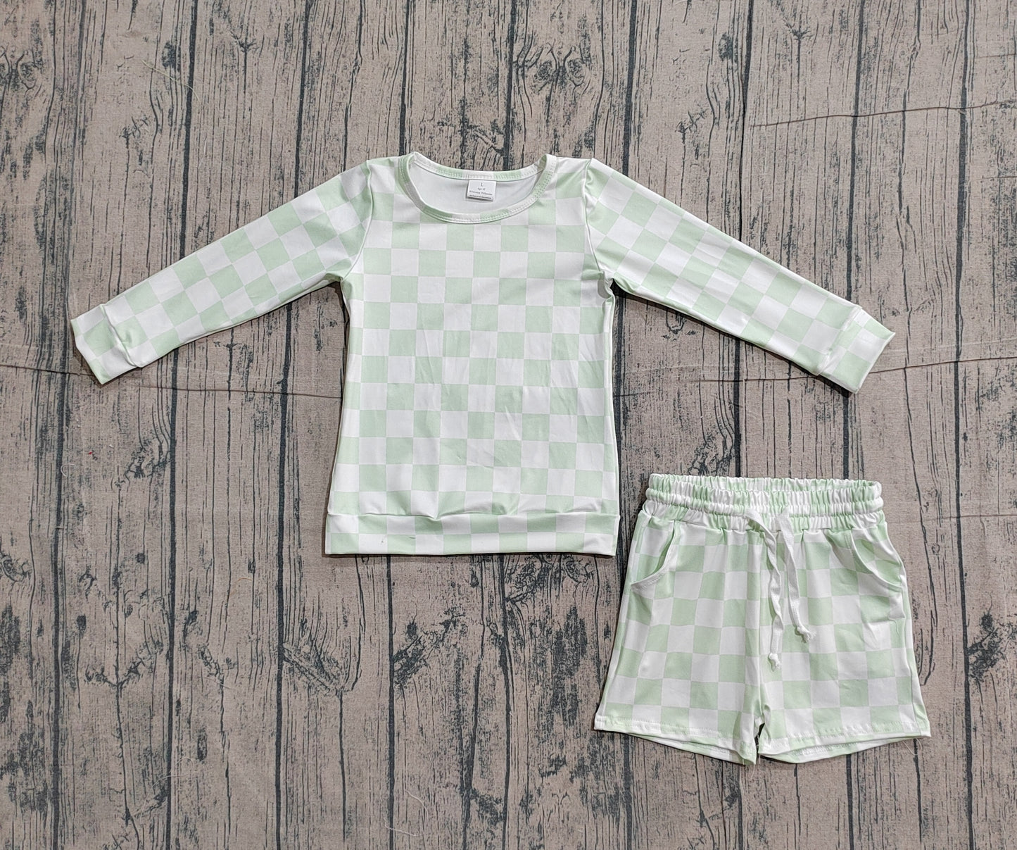Pre-order no moq GLS0086 pre-order toddler girl clothes summer long sleeve shorts set-26.1.22