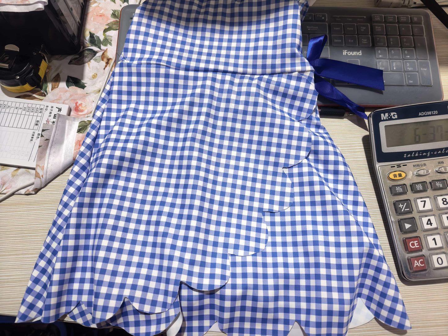 GSD3427 Baby Girls clothes Yoga blue sleeveless dress-26.1.10