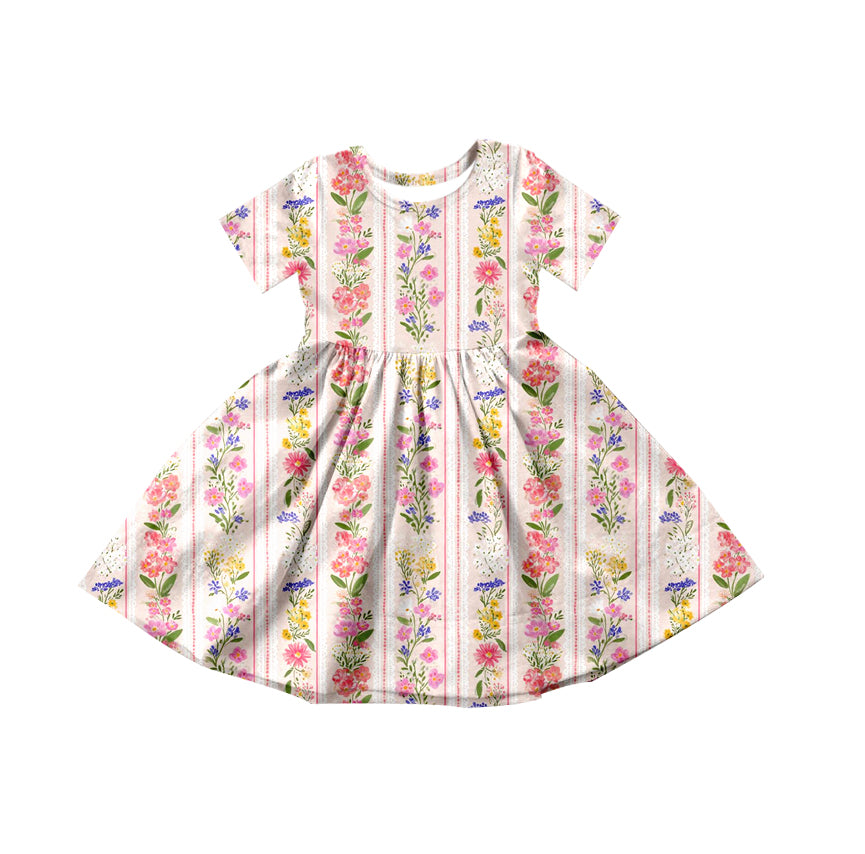 Pre-order no moq GSD3570 pre-order baby girl clothes floral short sleeve summer dress-26.1.8