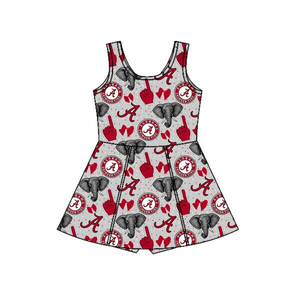 Pre-order no moq GSD3582 pre-order baby girl clothes summer yoga team sleeveless dress-26.1.8