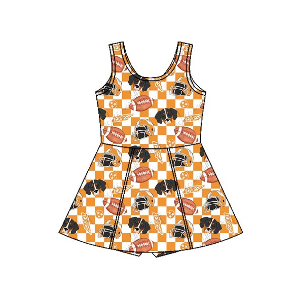 Pre-order no moq GSD3585 pre-order baby girl clothes summer yoga team sleeveless dress-26.1.8