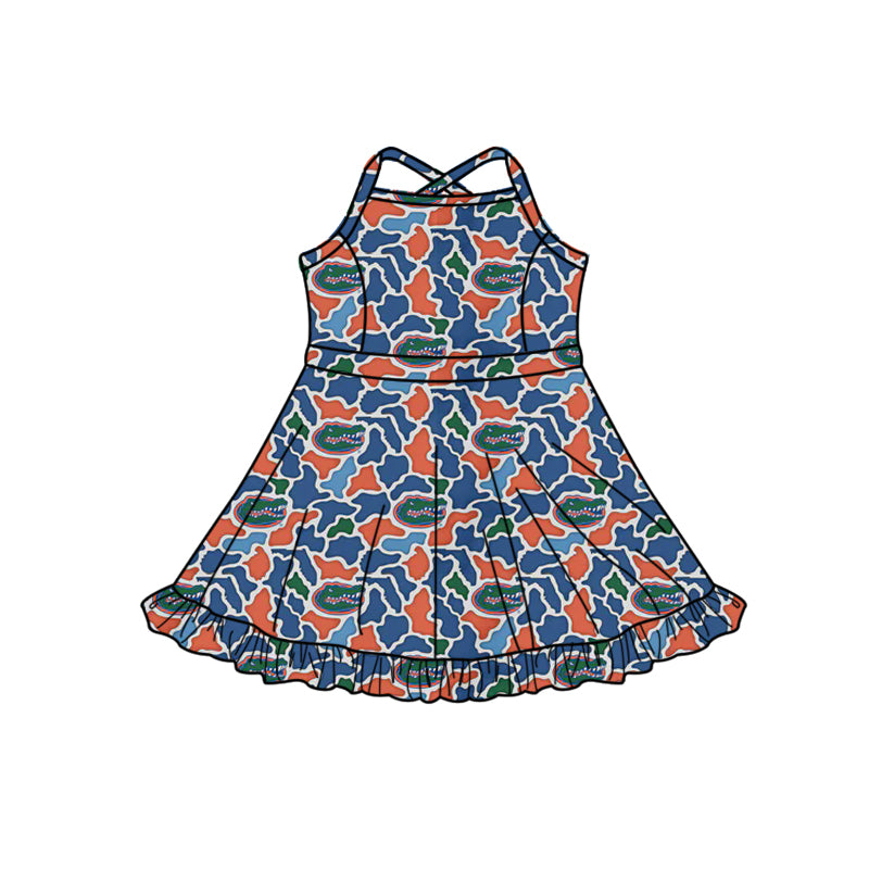 Pre-order no moq GSD3589 pre-order baby girl clothes summer yoga team camouflage sleeveless dress-26.1.9