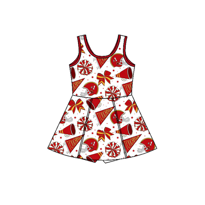 Pre-order no moq GSD3607 pre-order baby girl clothes summer yoga team sleeveless dress-26.1.10