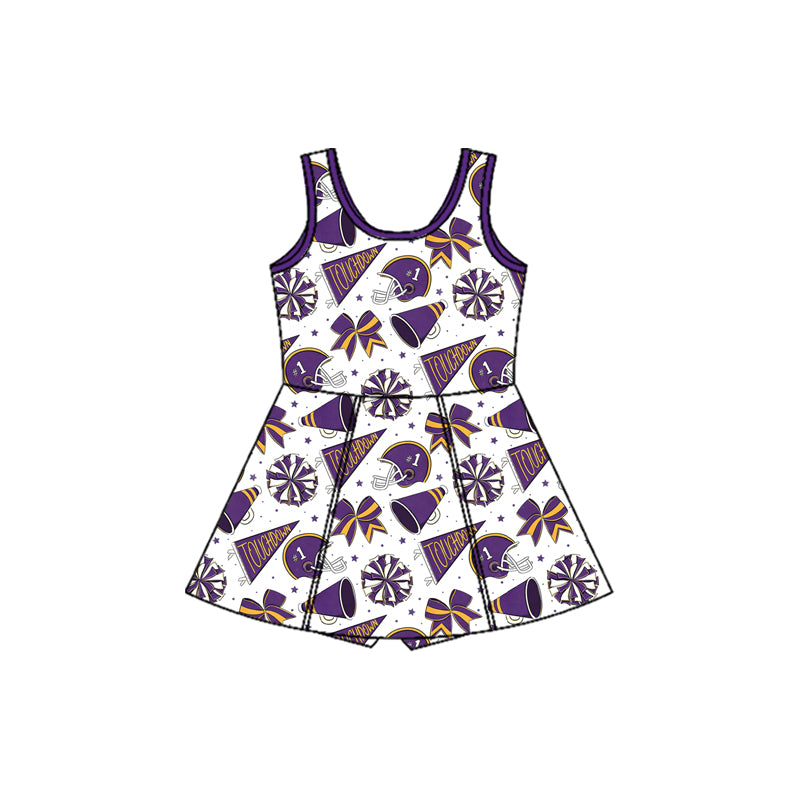 Pre-order no moq GSD3608 pre-order baby girl clothes summer yoga team sleeveless dress-26.1.10