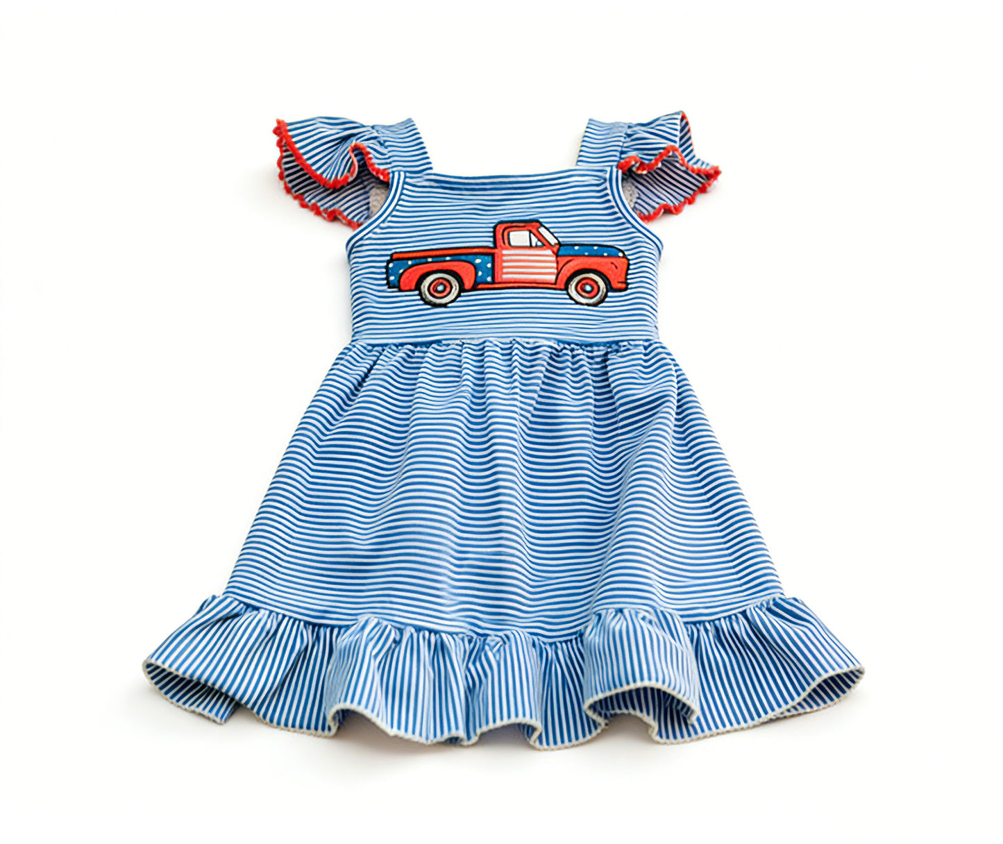 Pre-order no moq GSD3629 pre-order baby girl clothes short sleeve summer dress-26.1.12