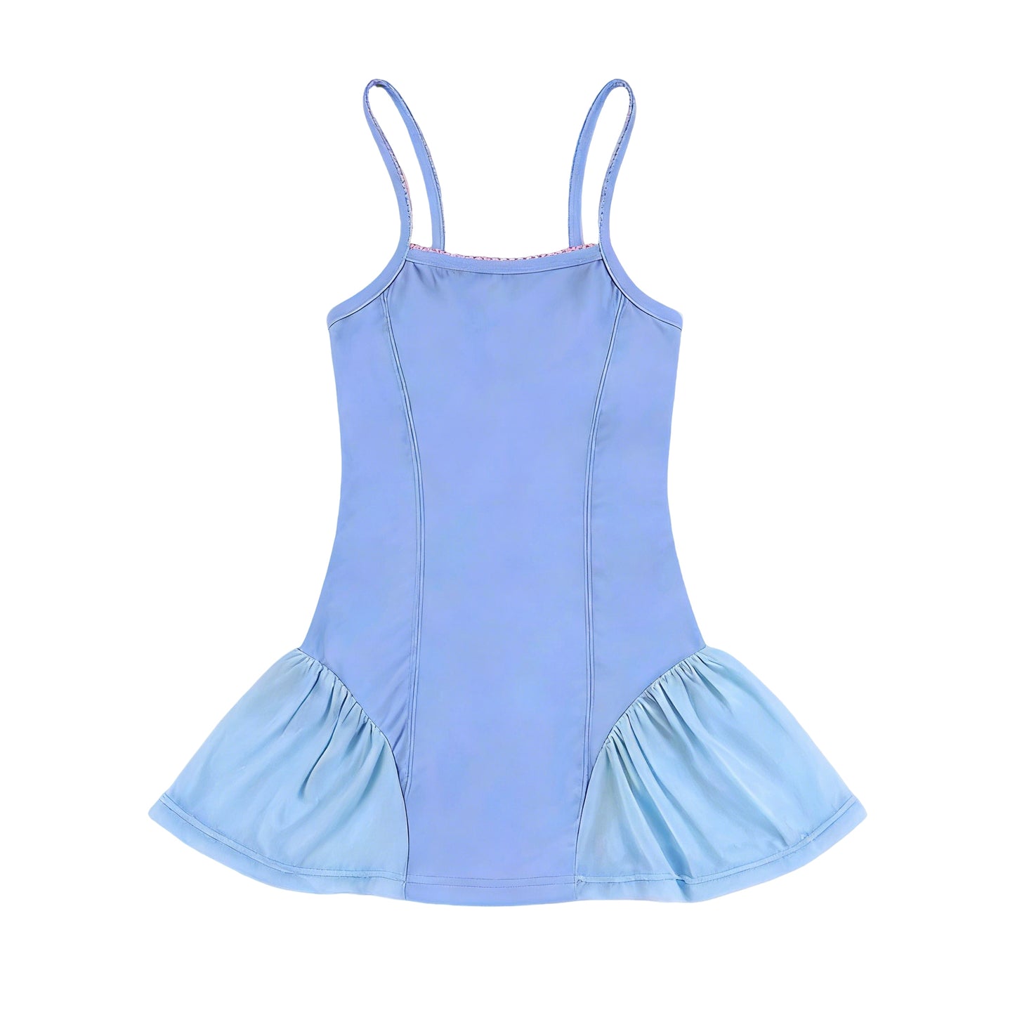Pre-order no moq GSD3693 pre-order baby girl clothes summer yoga blue suspender dress-26.1.20