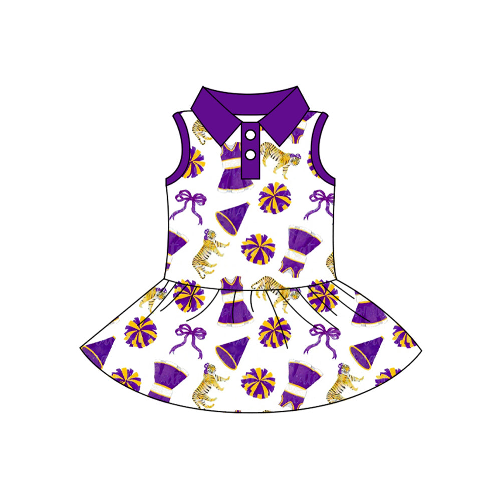 Pre-order no moq GSD3702 pre-order baby girl clothes bow sleeveless summer dress-26.1.21